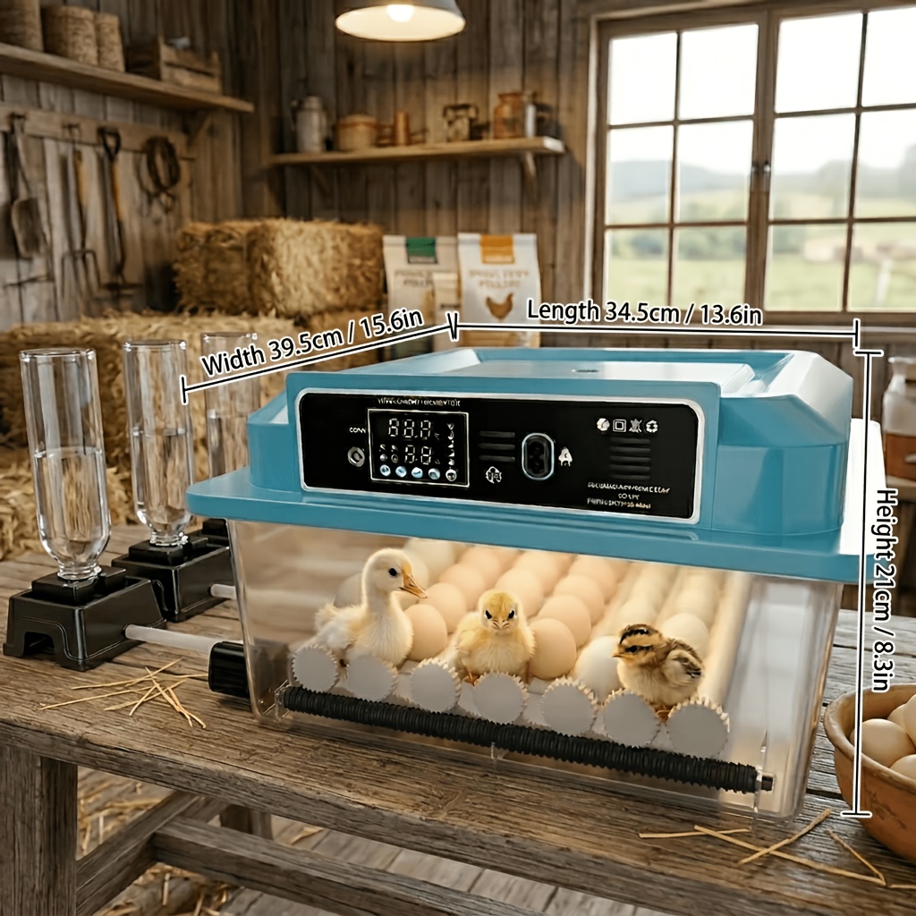 TEMU Incubator Suitable For Egg Hatching, With 16/36-egg Capacity. Features Automatic Temperature Control, Automatic Egg Turning, And Automatic Water