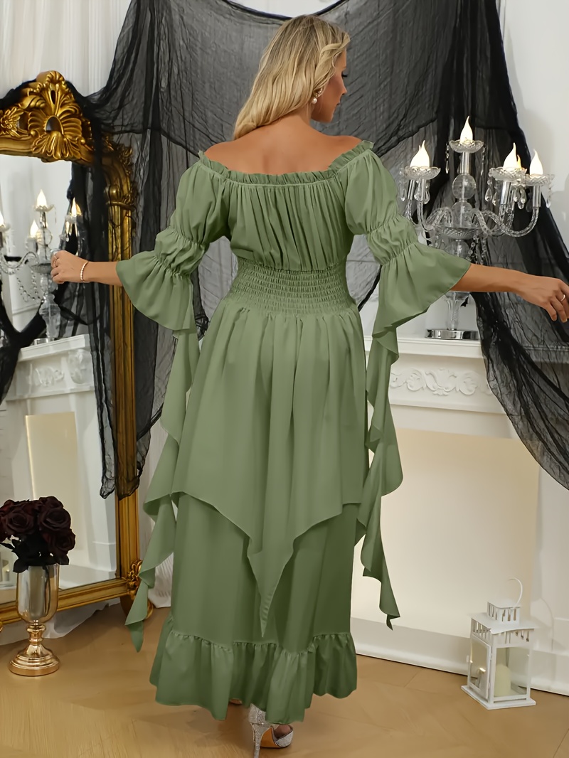 green emerald velvet dress Green V Neck Tulle Long Prom Dress, Green Evening Dress US 8 / Green