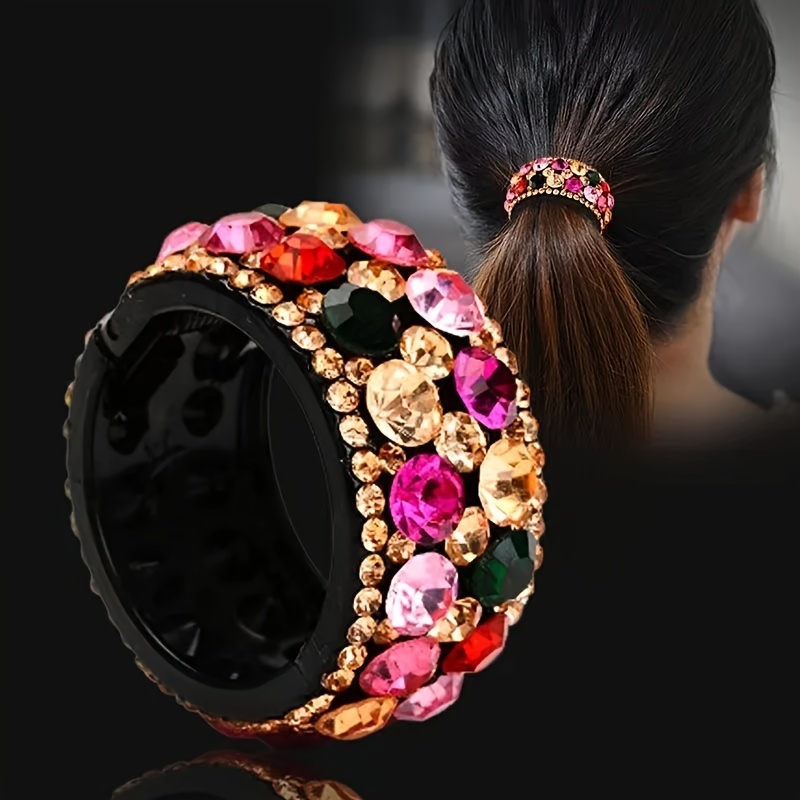 

1ps High-end Ponytail Adult Ponytail Hair Band With Sweet High-end Hairpin