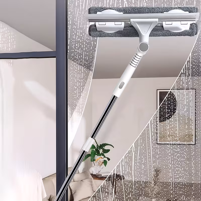 2 in 1 glass cleaner multi functional glass cleaner made of plastic and stainless steel suitable for cleaning windows bathrooms outdoors walls floors and glass Product details 6