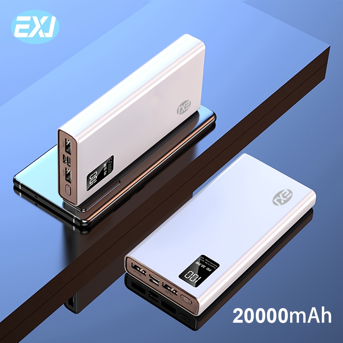 Batterie Externe, 20000Mah Power Bank, Prise En Charge De La Charge