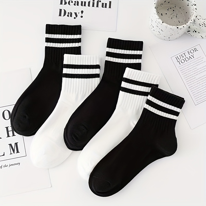 

5- Striped For Men And , Mid- Height, Comfortable -absorbing, Knit , 95% 5% , Washable