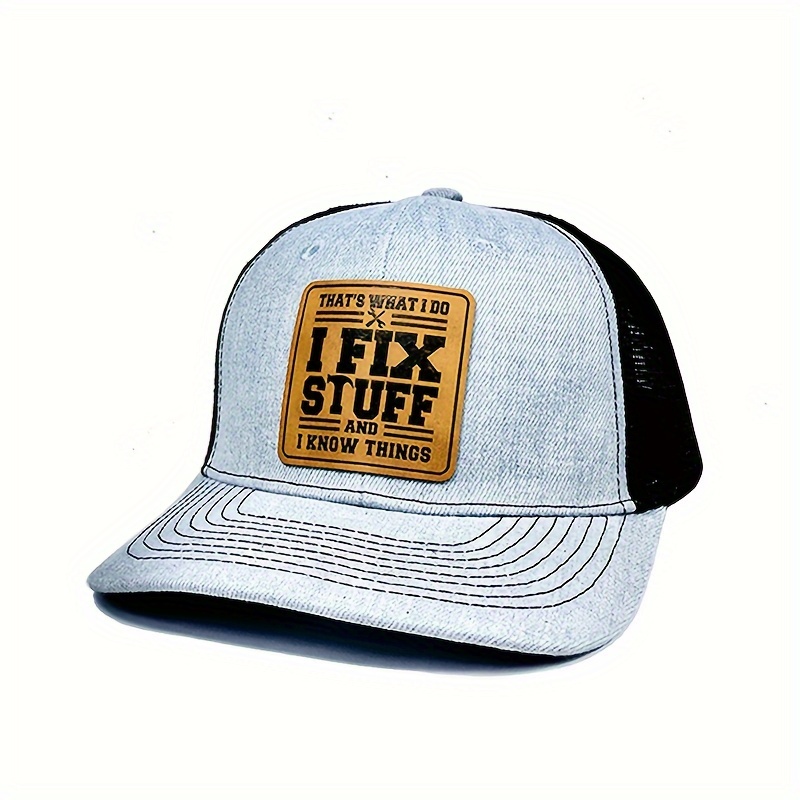 I Fix Stuff And I Know Things Washed Dad Hats - Jewelry