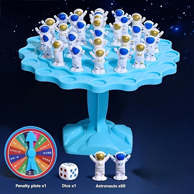 60 Astronaut Balance Chessboard Dice Game Toys # 's Interactive Focus Tabletop Toys # Suitable For Party Gifts