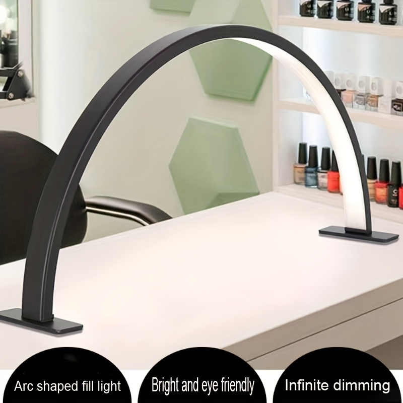 1pc Modern LED Desk Lamp with USB Power, 3-Tone Light Adjustment - Ideal for Nail Art, Lash Extensions, Tattoos & Light Skin Care - Durable Aluminum Base, Plastic Shade, Button Switch, Beauty Room Lighting | Modern Desk Lamp | Durable Aluminum Base