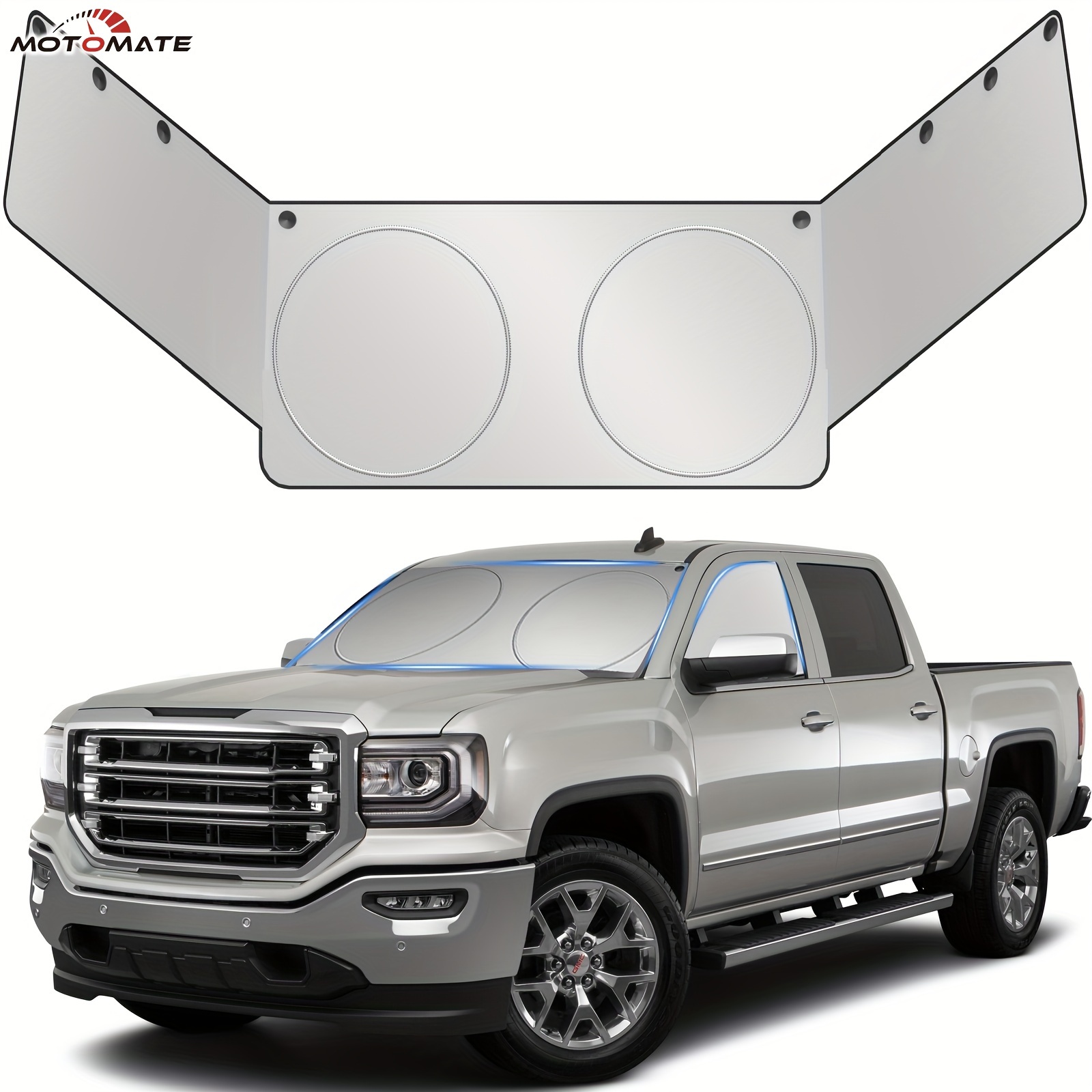 

Motomate For Windshield Sun Shade-front And Side Window Sun Cover Block Sun Heat Protect Vehicle Interior Accessories Sunshades Prevent Prying And Protect Privacy (front + Side (l))