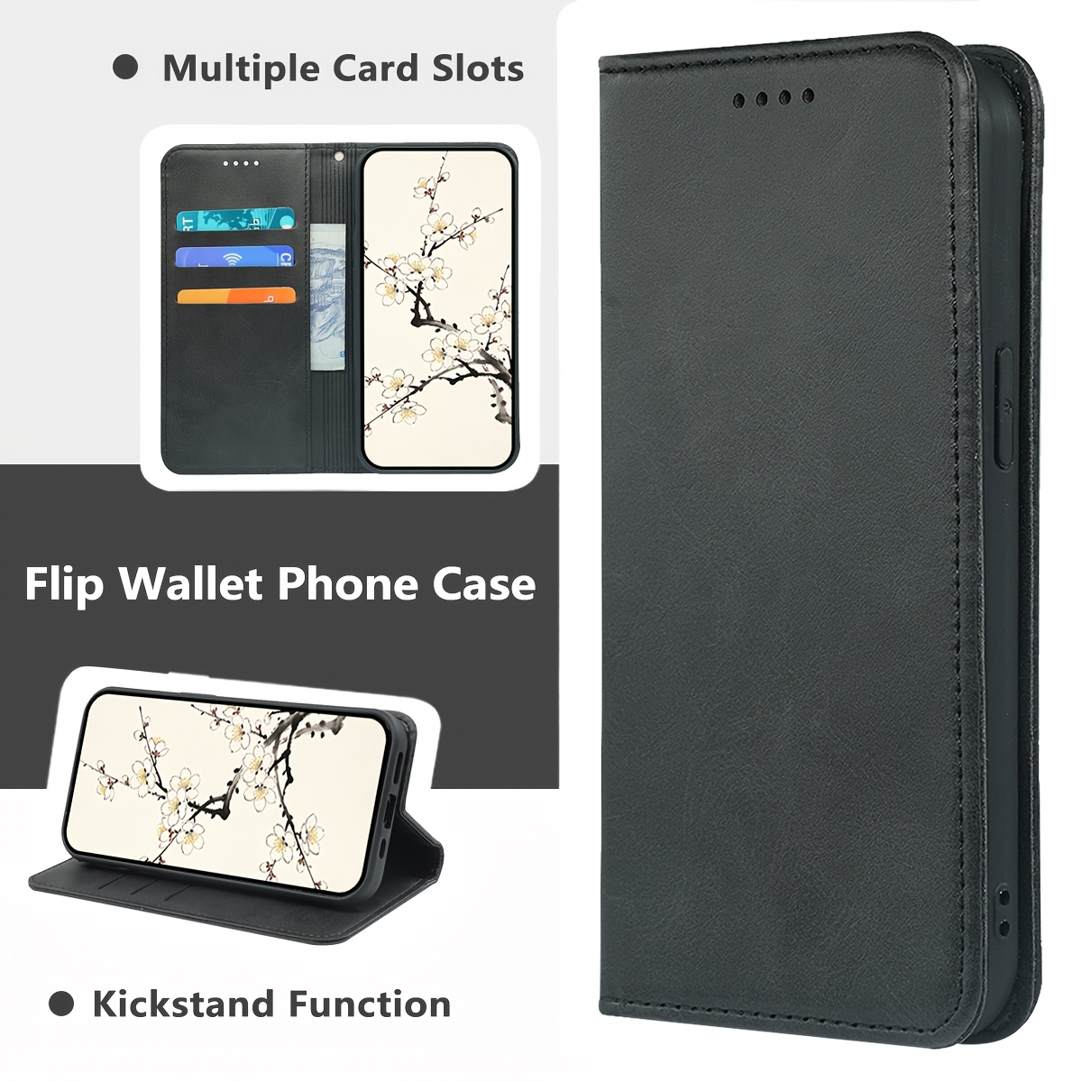 TEMU Phone Case - [suitable For Redmi Phone Case] For Redmi Note 14 Pro 5g/note 14 Pro /note 14 Pro 4g Flip Wallet Cover With Multi-functional Cash