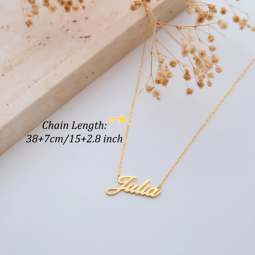 Custom Handwritten Name Necklace with Cursive Script