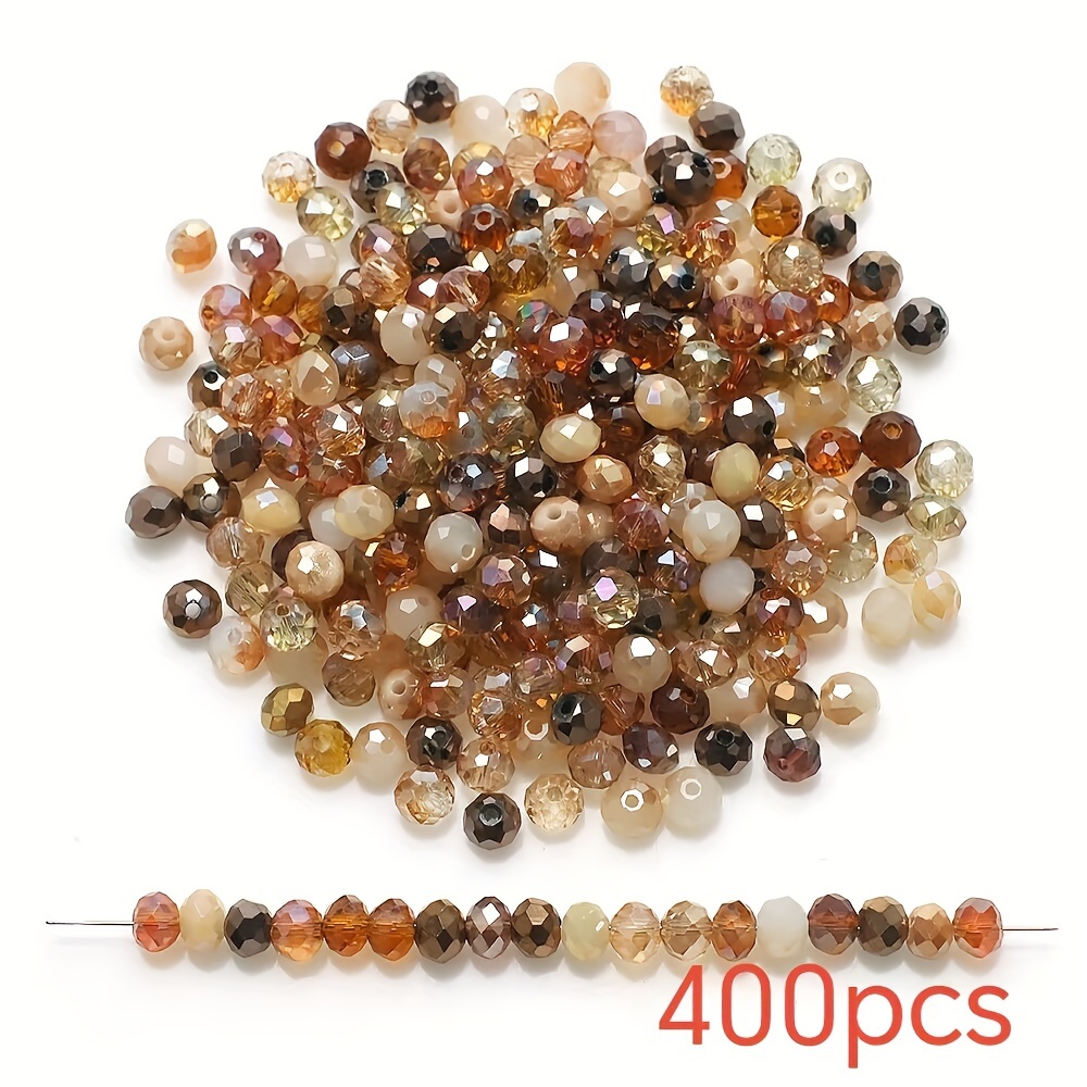 E-shop 4/6/8 mm Flache Perle Farbset Perlenabstandhalter Glasperlen Schmuck