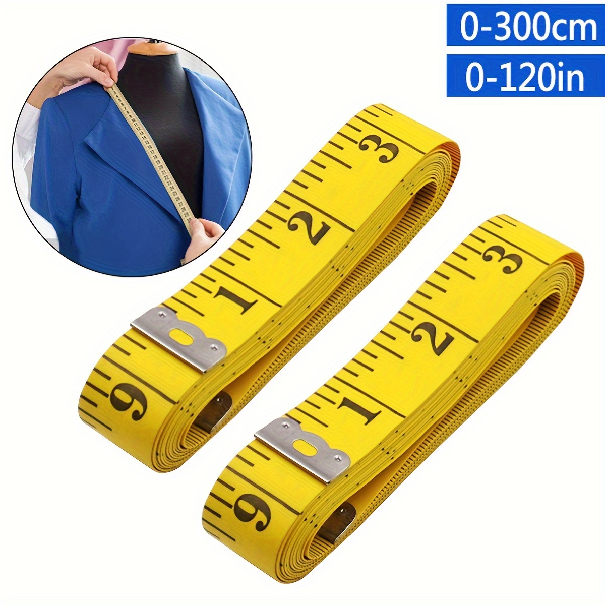 

1pc 120 Inch Thick Soft Ruler Tailor Measuring Tape Three-dimensional Measurement Tape