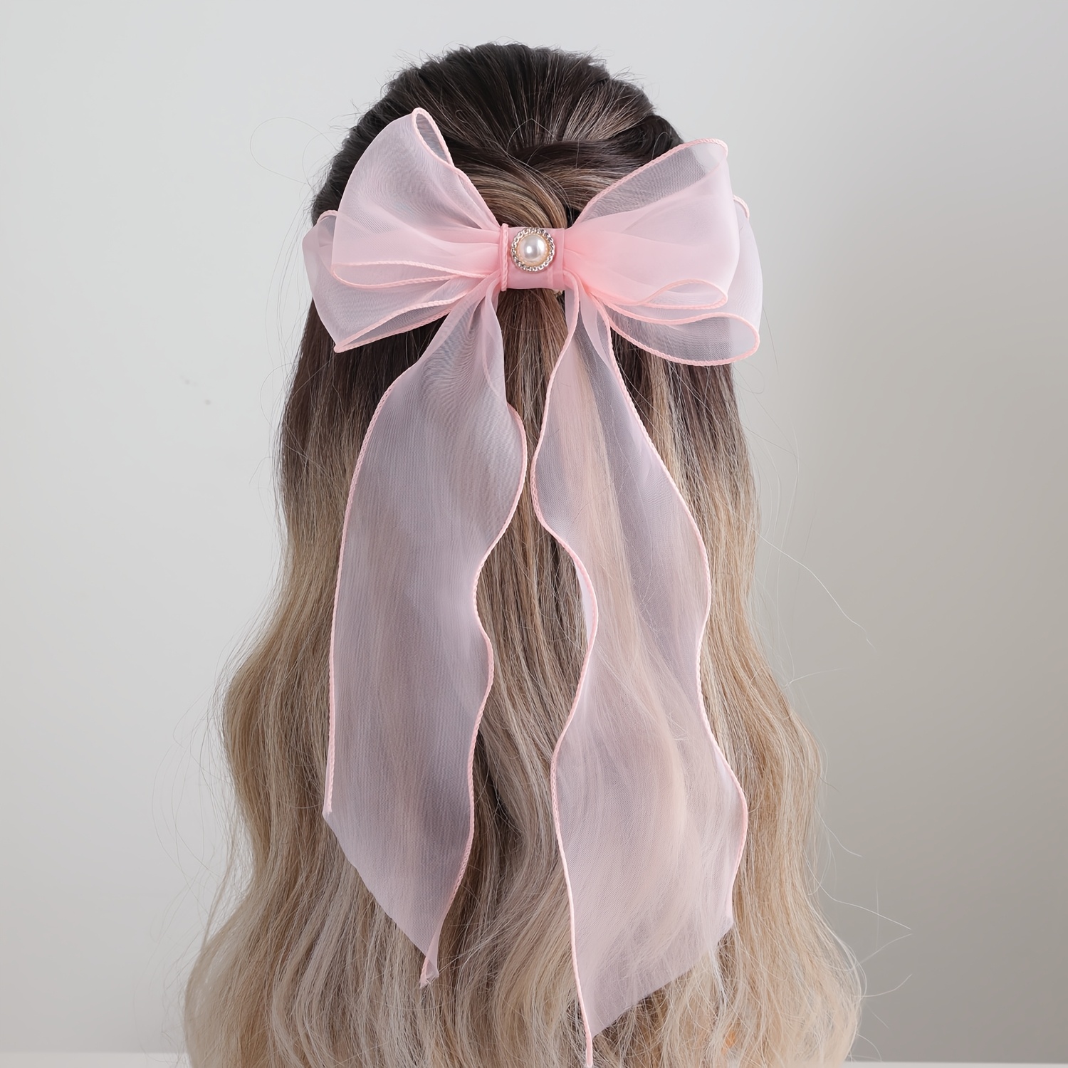Elegant Large Bow Hairband | Polyester And Spandex, Boho Style, Hand Wash Only