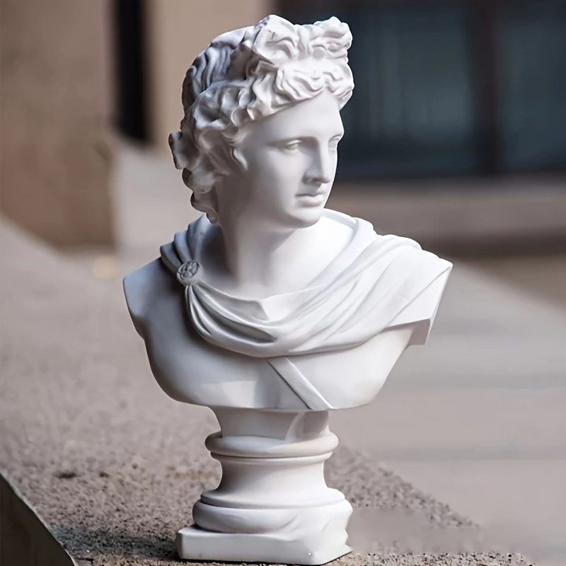 

Resin Bust , 1pc Plaster Cast Model For Art Sketching, Painting & Teaching, Classical Home Decor Ornament