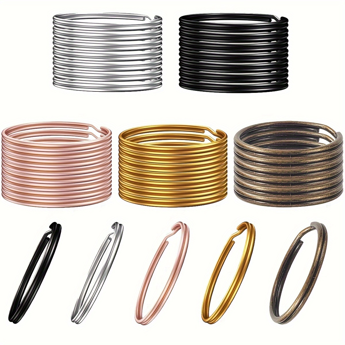 

30/50pcs Porte-clés, Porte-clés Divisés, pour Porte-clés et Artisanat, Porte-clés Divisés, Fabrication de Porte-clés pour Maison et , Lanières, Étiquettes et Autres DIY (25mm)