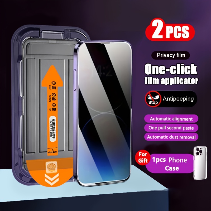 

2pcs For Iphone16 , -peeping, Auto -, , , -click Installation, Phone