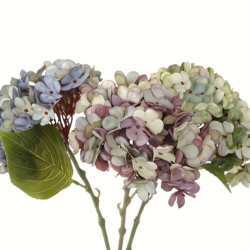 

1pc Outdoor Artificial Hydrangea Flower - Perfect For Wedding & Engagement Decorations, Christmas, Halloween, Thanksgiving, And Birthday Parties - No Container Included