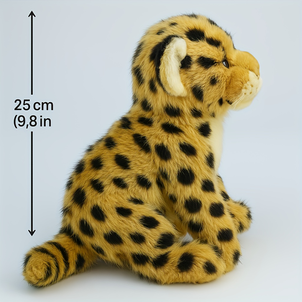 Realistic Cheetah Stuffed Animal Large Cheetah Plush Animal Toy