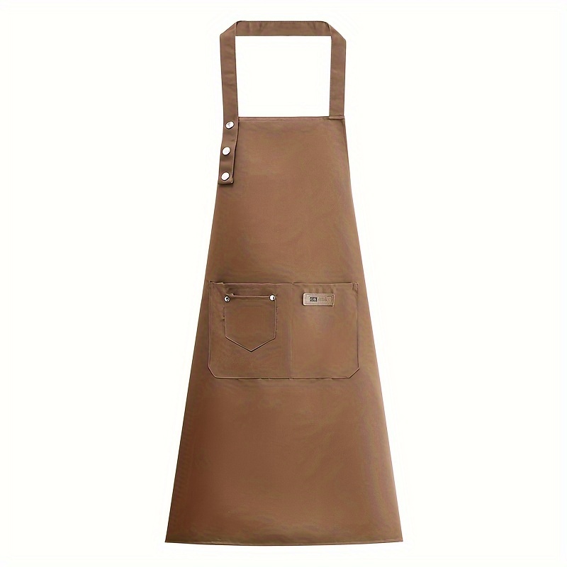 Image of Durable Build, Adjustable Canvas Polyester Apron With Pockets - Ideal For Butcher, Chef, Baking, Bbq - Internal Use, No Battery Required, Bbq Apron|stylish Apron|durable Kitchen