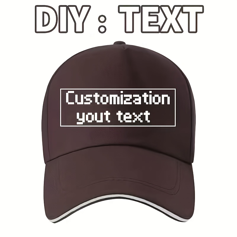 TEMU [custom Item] Ultra-high Cost-performance Custom Baseball Cap, Gift For , Unisex Present - Lightweight Comfortable Adjustable Classic Duckbill