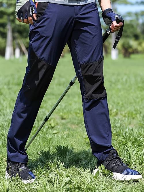 1 pantalon dextérieur pour homme à séchage rapide, pantalon fin coupe-vent, pantalon cargo de sport élastique pour randonnée et alpinisme. élastique, respirant, en nylon, et à séchage rapide, ceinture élastique, coupe ajustée, à lusure et durable. de poche zippée