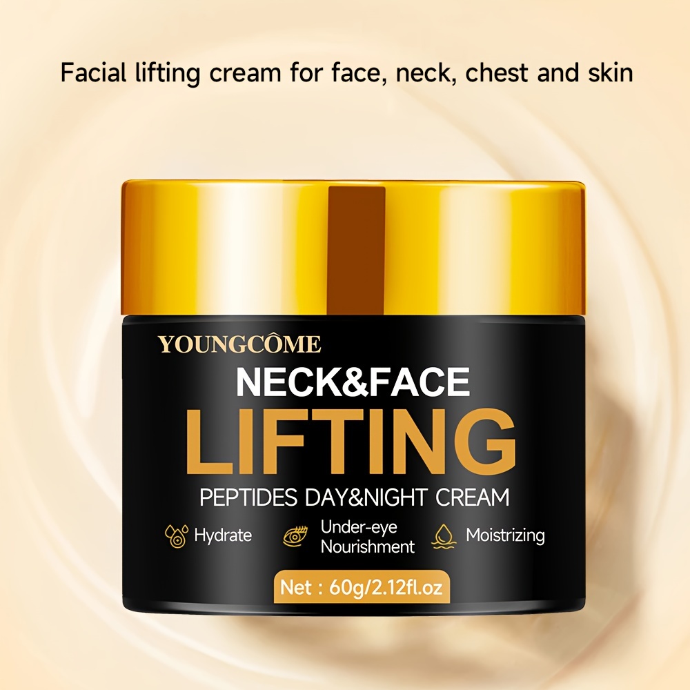 

30g/60g Peptides Day & Night Cream For Neck & Face, Contains Olive Oil And Witch Hazel Extract, Firms And Moisturizes Skin