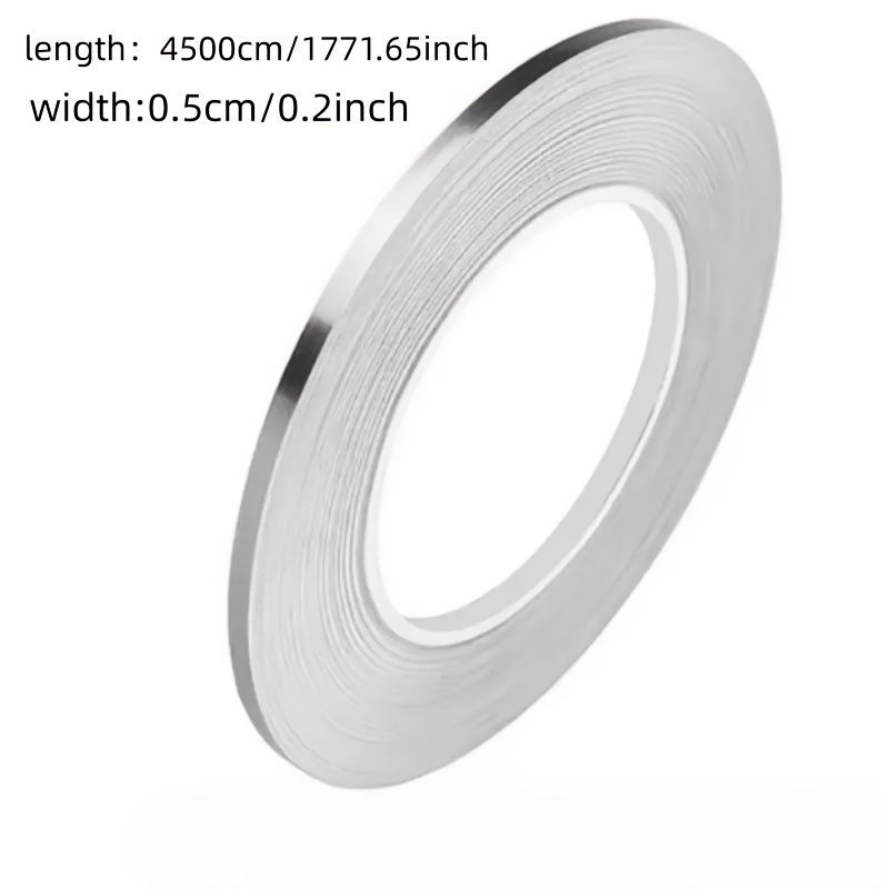 TEMU 45.0meter Brushed Golden/silvery Self-adhesive Waterproof Seam Tape For Floor & Wall - Contemporary Tile & Covering, Durable Single-use Home