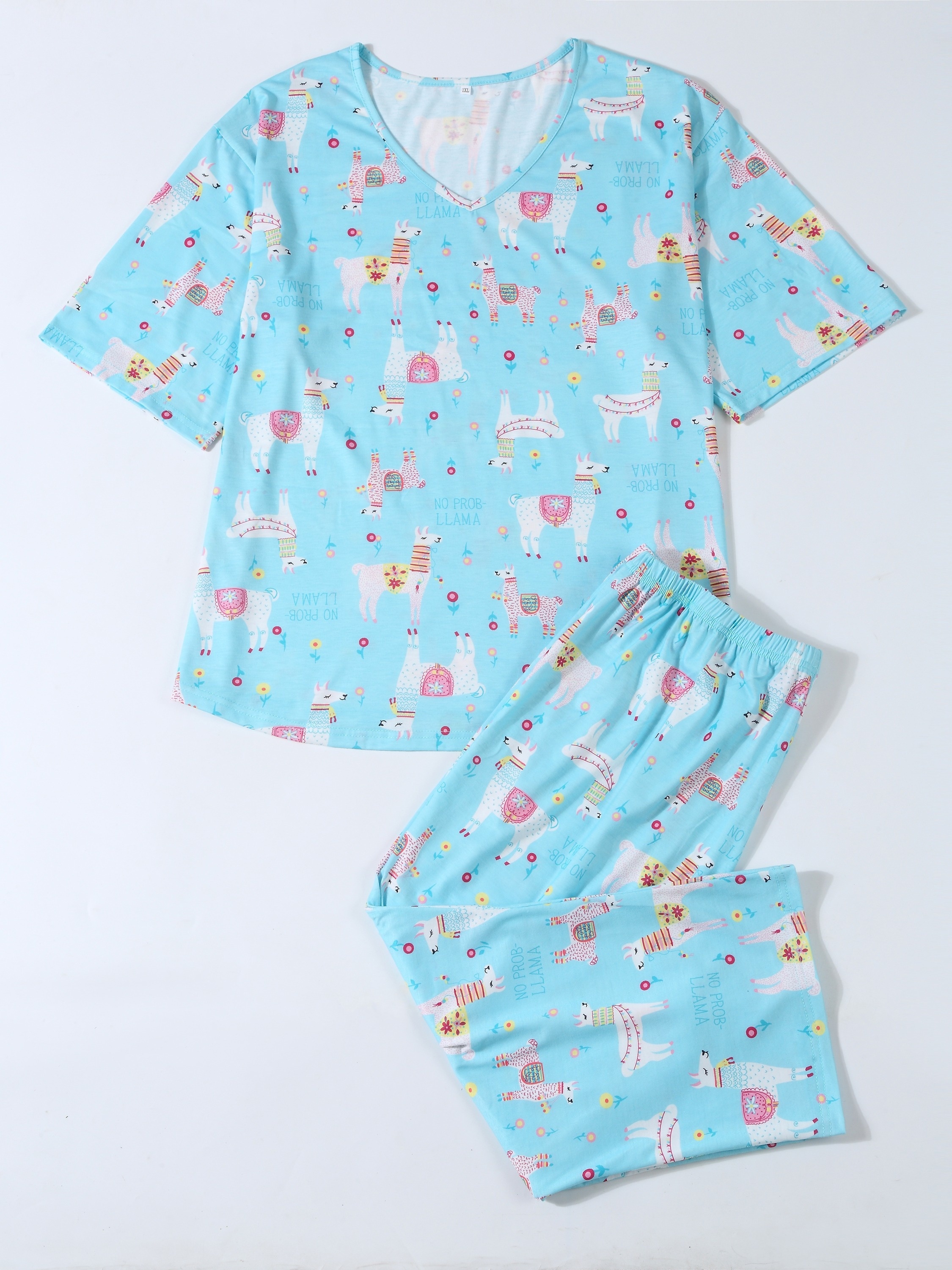 Cheetah Print Capri Pajama Set