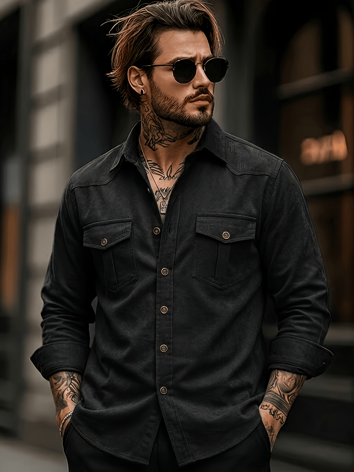 New Spring/Autumn Washed Distressed Stiff Cotton Fashion Casual Men's Denim Jacket