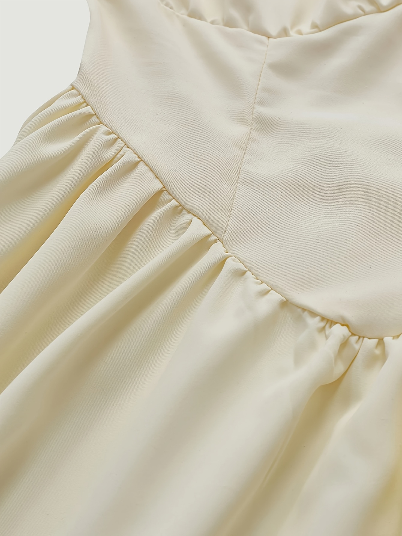 Vintage-Inspired Strapless Corset Dress - Sleeveless Polyester A-Line Skirt with Ruched Bust and Tie-Back Detail, Perfect for Spring/Summer, Adult, Spring/Summer Attire|Ruched Bust Detail|Polyester Fabric
