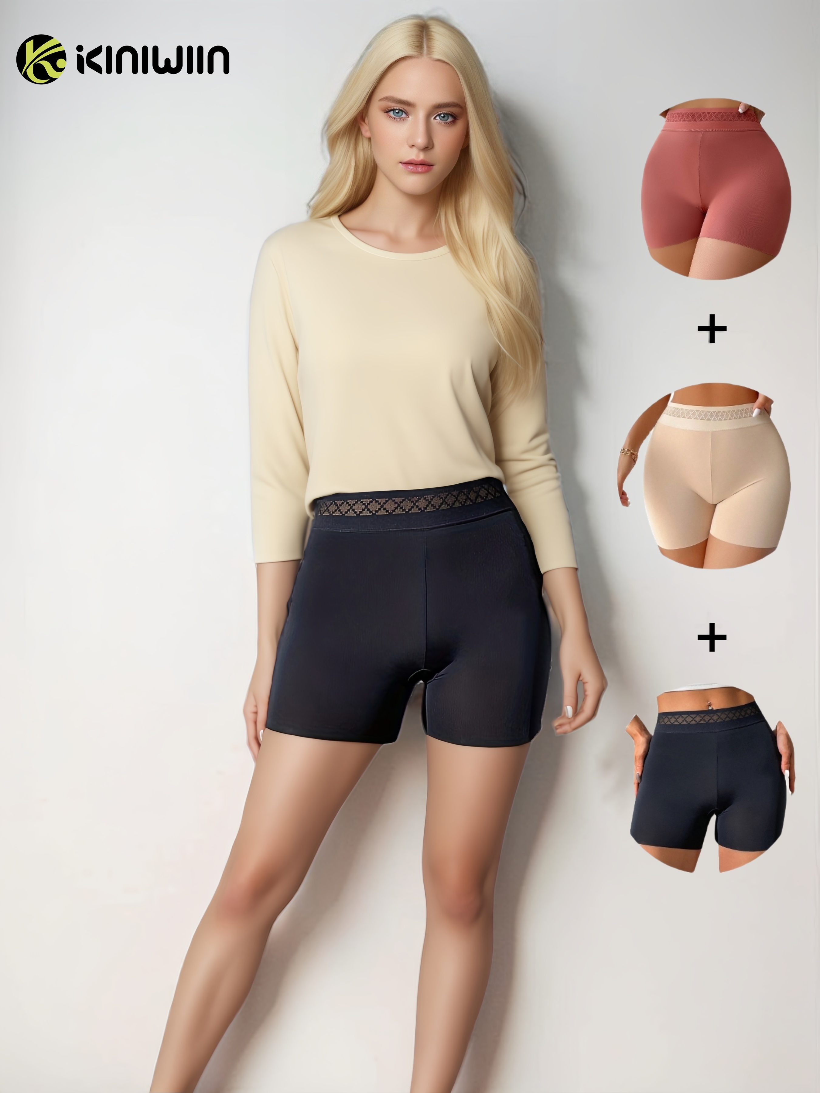Slip Shorts for Women Under Dresses Seamless Anti Chafing Boyshorts Panties Tummy  Control Smooth Underwear Bike Shorts, Beige, Small : : Clothing,  Shoes & Accessories