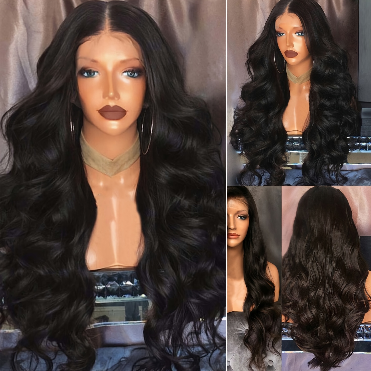 TEMU 26in Women's Long Curly Hair Exploding Head 100% Silk Small Curly Hair, Fluffy Curly Hair Wig, Full Curly Hair Wig Cosplay Party Costume Wig For Daily Use Wig