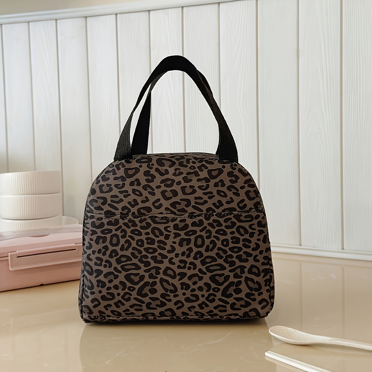 E-shop Tragbare Lunchtasche; Isolierte Lunchbox; Bento-Tasche; Thermotasche für Abendessen; Dicke, niedliche Obsttasche für Schüler;