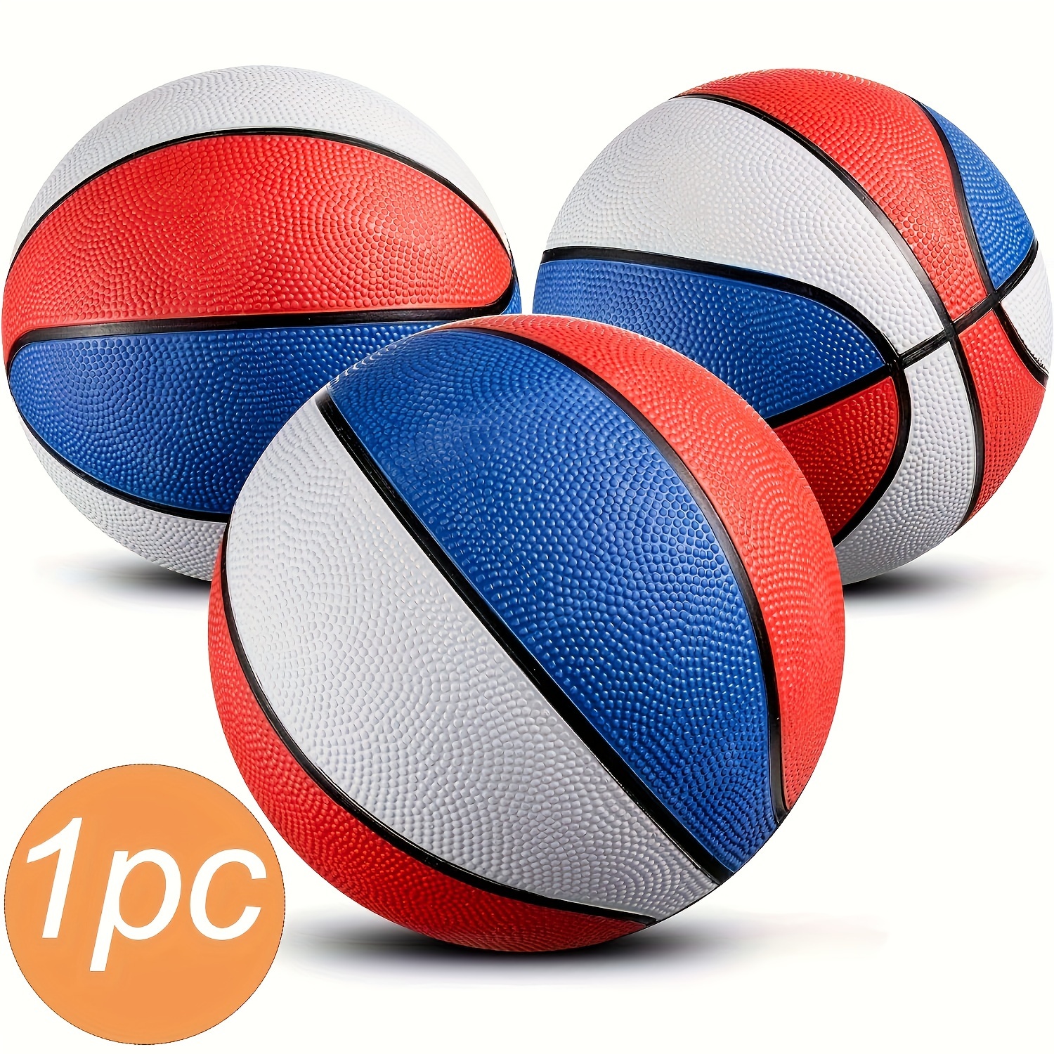 

1pc Mini Basketball, Durable Rubber Basketball For Indoor Outdoor Practice Training