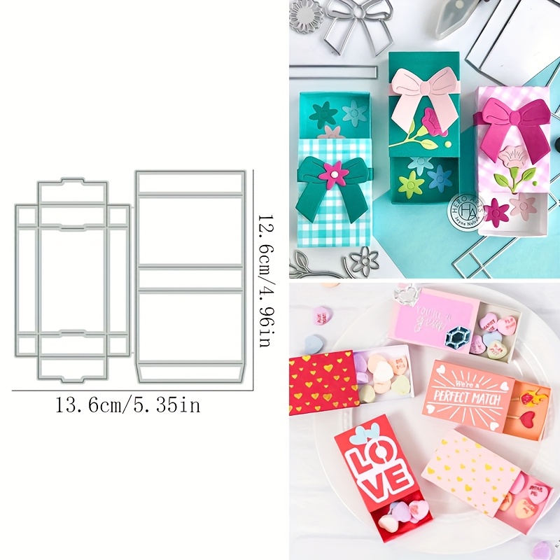 A Metal Cutting Template For Paper Cutting And Embossing Tools, Used For Making Cards, Crafts, And Valentine's Day Gift Boxes