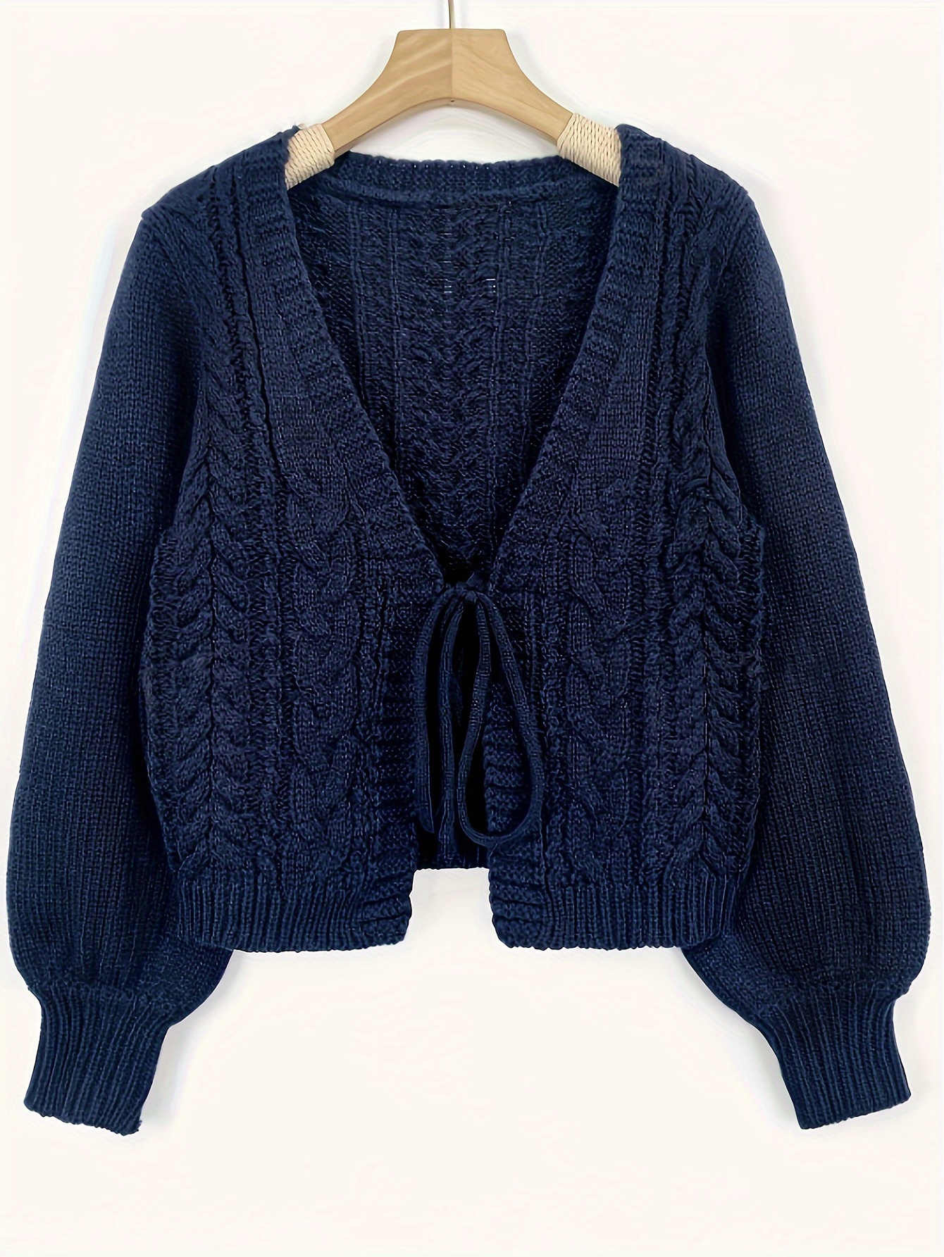 blue cardigan sold on Temu United States