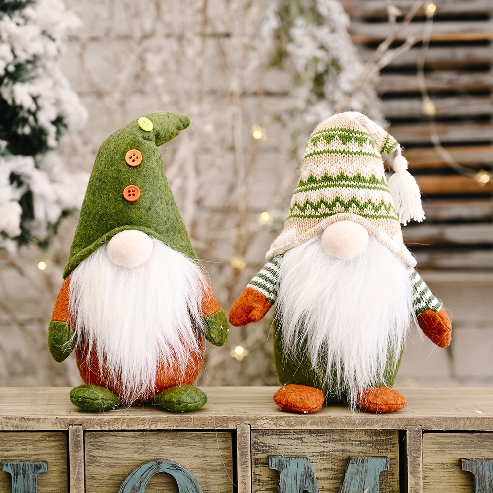 

2pcs Christmas Gnomes, Decor, No Needed, , Ornaments For Christmas