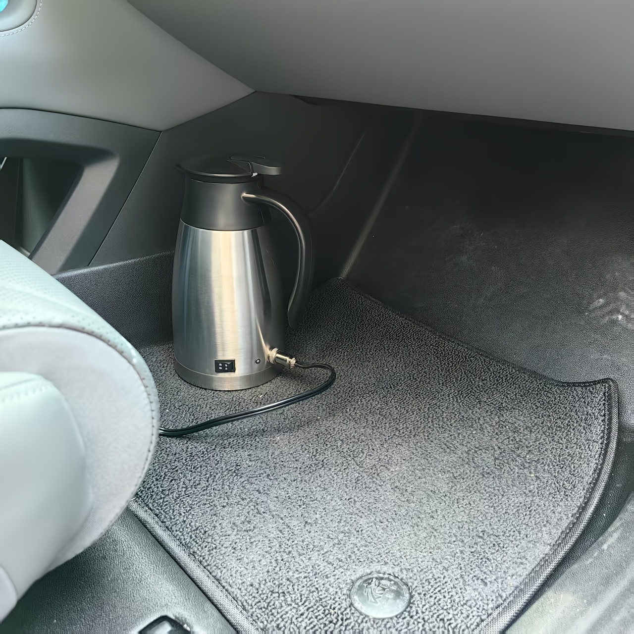 portable car kettle with car plug plug compact travel kettle, 1l
