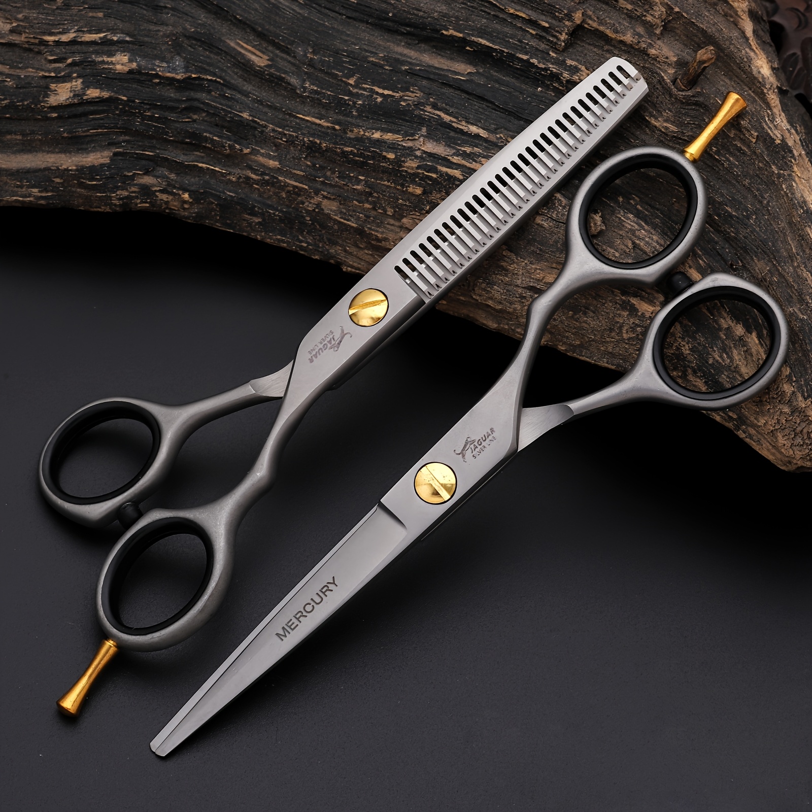 Jungle Leopard Self-Sharpening Scissors for Salon Use