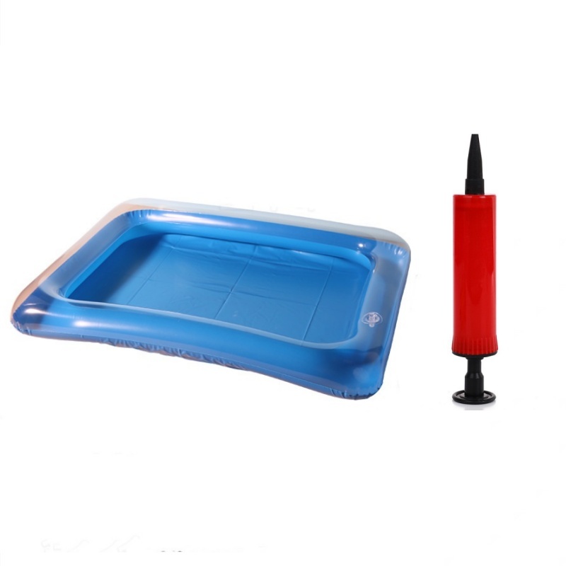 Image of 2026 Hot Item, 2pcs Set (inflatable Cleaning Basin And Random Color Air Pump) Portable And Collapsible Pool Cleaning Basin, Essential For Pool Maintenance Before Use, Serves As Foot Bath