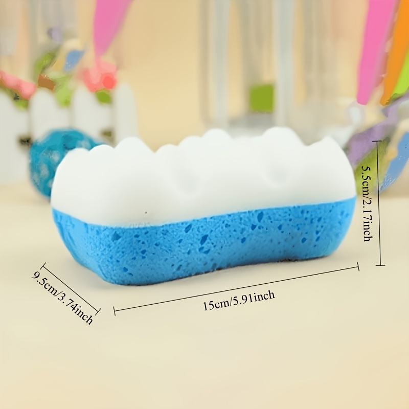 2 Pack Soft Exfoliating Bath Sponge Set with Long Handle