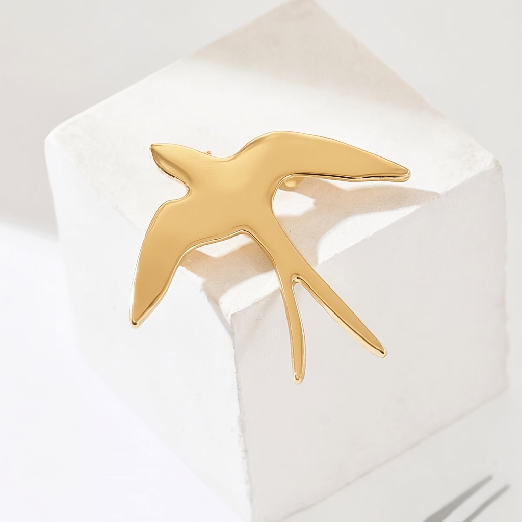 Artistic Sun & Bird Brooch Set, Perfect for Daily Wear
