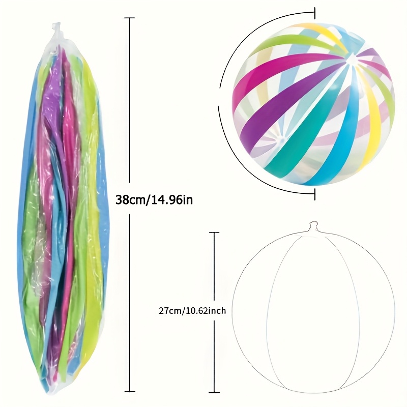 Rainbow Beach Ball Set for Summer Fun