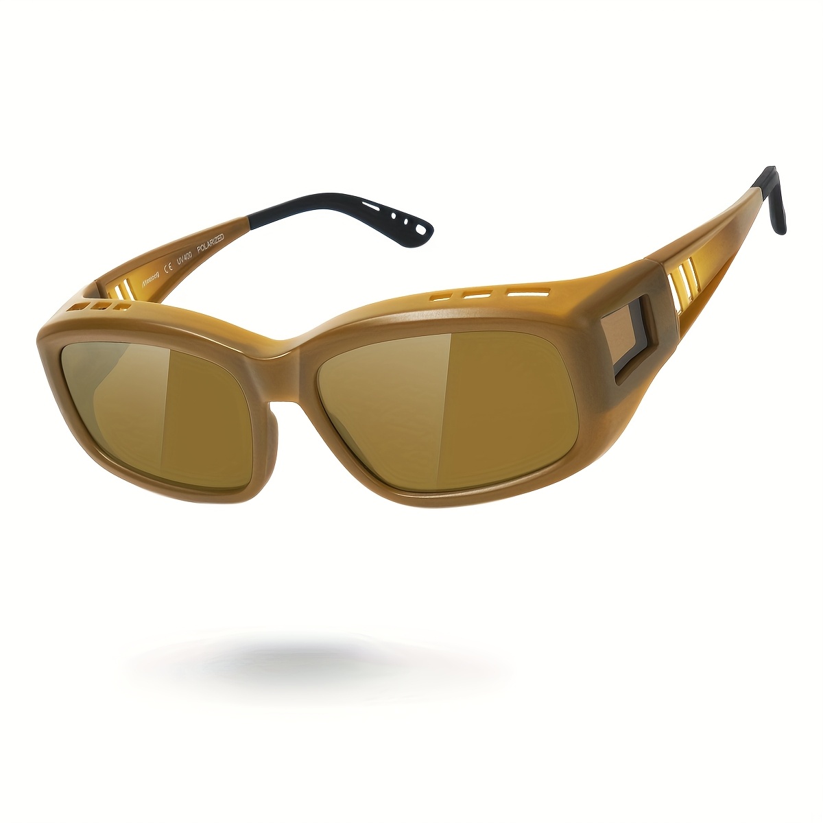 mens sports wrap around polarized shades tr90 lightweight - Temu display picture 1