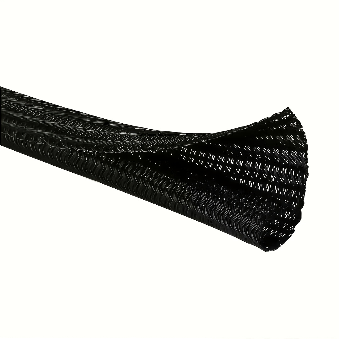 TEMU 60cm Flexible Braided Cable Sleeve, Anti-pet Chew Cord Cover, Home Wire Harness Protector For Tv Pc