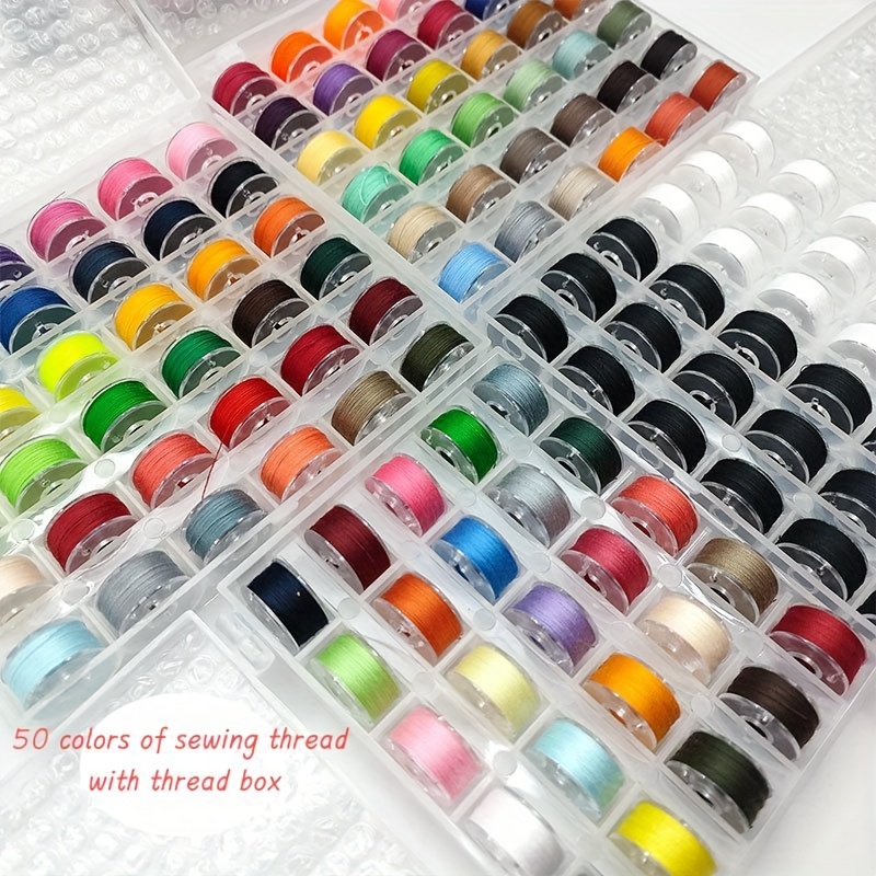 

25/50pcs Set Sewing Thread, And Thread Set, Sewing Thread In Box, Set Thread, Sewing Box Set, Multiple Packaging