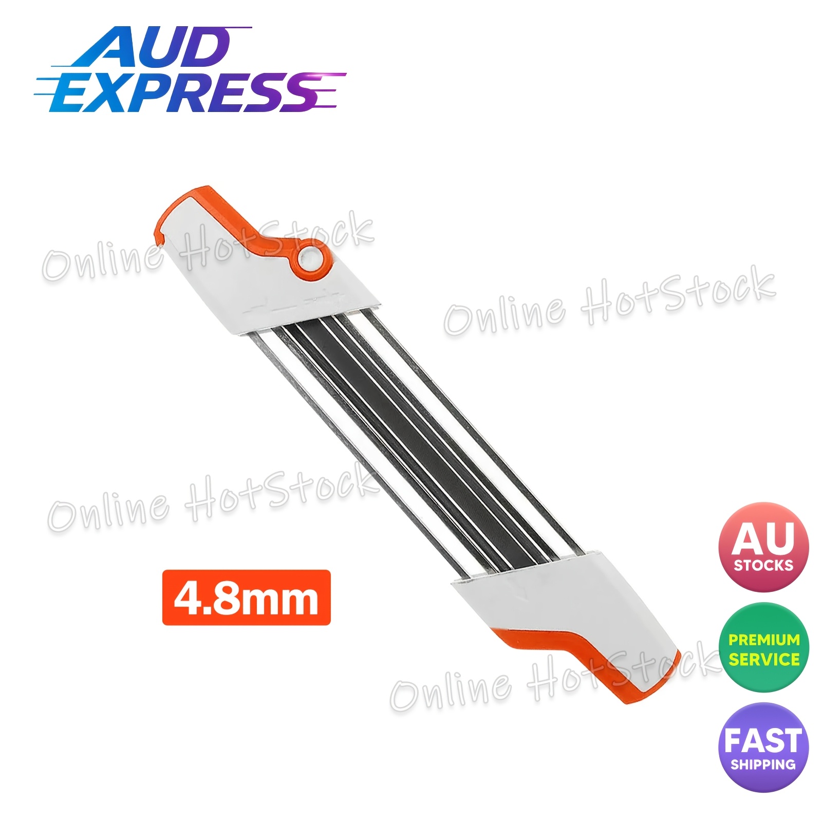 TEMU 2in 1 Metal Chainsaw Sharpener Chain File Teeth 4.0-5.5mm Kit For Stihl 3/ 8"p