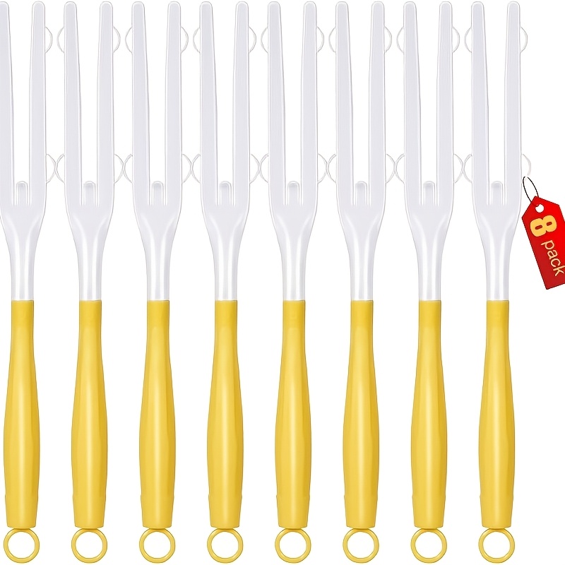 TEMU Yellow And White Replacement Dusting Handle Rods, Extendable And Detachable Handle, Suitable For Cleaning Cars, Blinds, Furniture, Electronics,