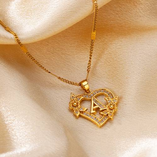 item picture 1pc elegant shaped pendant necklace with bohemian style and sparkling cubic synthetic zirconia casual wear or as a gift valentines day gift
