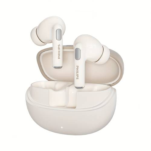 item picture PHILIPS 2025 New Wireless Earbuds W/ Charging Case | In-Ear Comfort Fit | Up to 20H Playtime | Lightweight for Sports/Running/Gaming | Touch Control | Universal Iphone & Android | 2 Colors (Black/White) | Sleek Earbud Design
