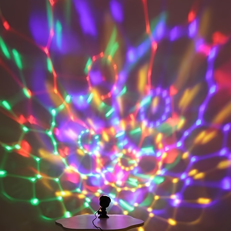 LED Disco Ball Party Light – 3W RGB Sound-Activated Strobe With Remote Control – Stage DJ Effect For Christmas, Weddings, Karaoke