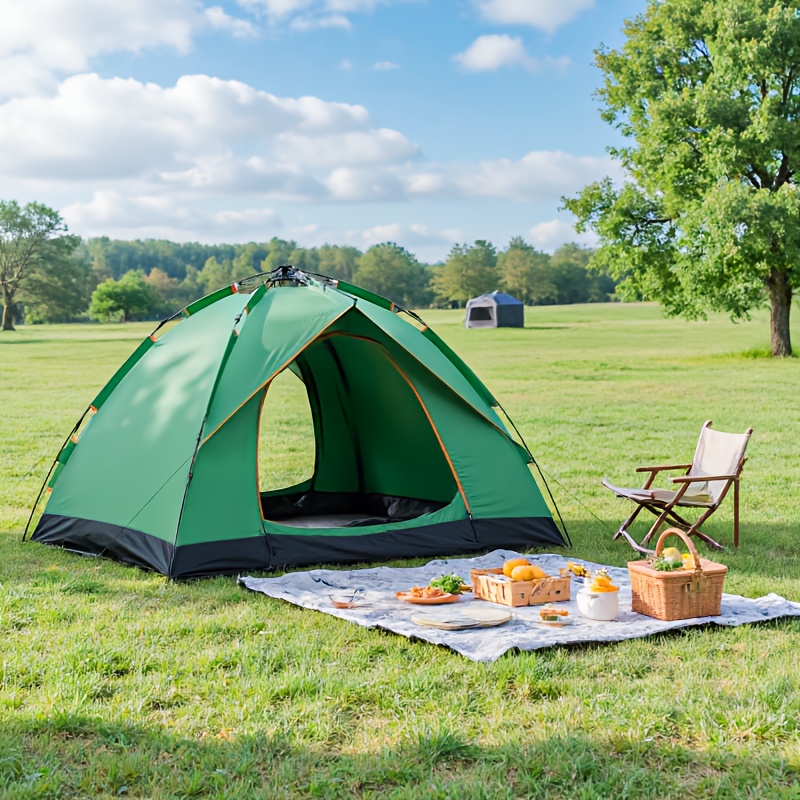 Portable automatic quick-open installation-free family camping tent outdoor hiking tent